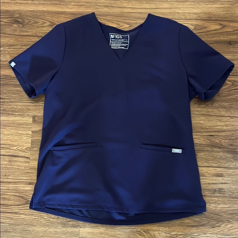 FIGS Women's Purple Scrub Top L